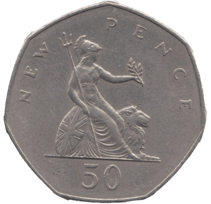 1976 CIRCULATED LARGE 50P BRITANNIA - 50P CIRCULATED - Cambridgeshire Coins