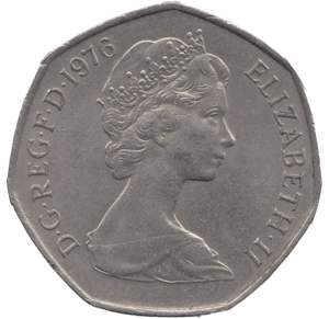1976 CIRCULATED LARGE 50P BRITANNIA - 50P CIRCULATED - Cambridgeshire Coins