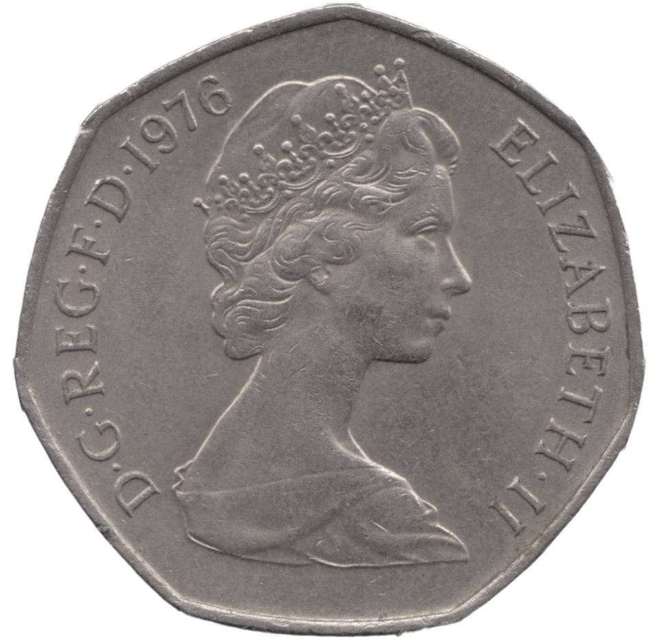 1976 CIRCULATED LARGE 50P BRITANNIA - 50P CIRCULATED - Cambridgeshire Coins