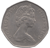 1976 CIRCULATED LARGE 50P BRITANNIA - 50P CIRCULATED - Cambridgeshire Coins