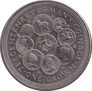 1976 CROWN IOM - WORLD COINS - Cambridgeshire Coins