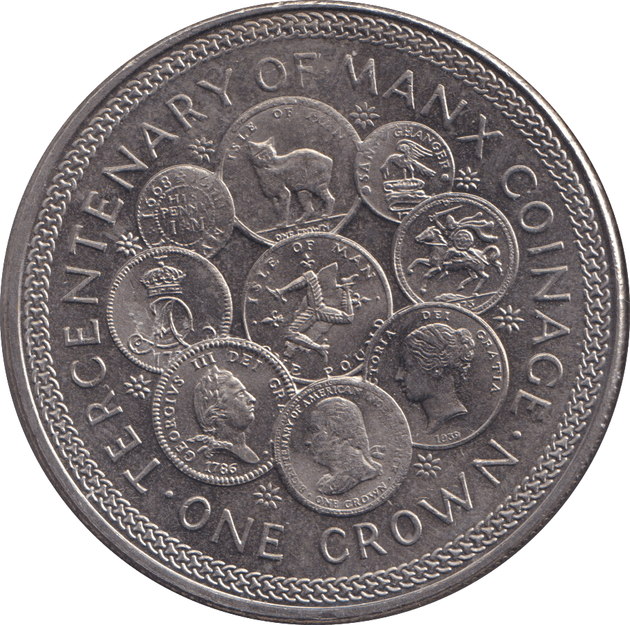 1976 CROWN IOM - WORLD COINS - Cambridgeshire Coins