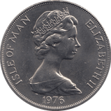 1976 CROWN ISLE OF MAN - WORLD COINS - Cambridgeshire Coins