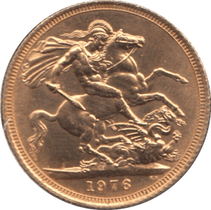 1976 GOLD SOVEREIGN ( UNC ) - Sovereign - Cambridgeshire Coins