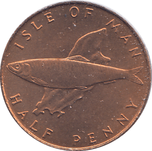 1976 HALF PENNY ISLE OF MAN ( BU ) - WORLD COINS - Cambridgeshire Coins
