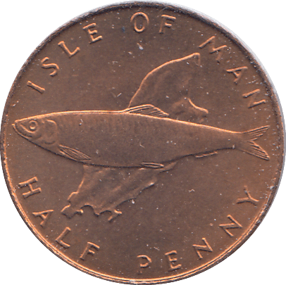 1976 HALF PENNY ISLE OF MAN ( BU ) - WORLD COINS - Cambridgeshire Coins