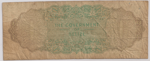 1976 ONE DOLLAR BELIZE BANKNOTE REF-1751 - WORLD BANKNOTES - Cambridgeshire Coins