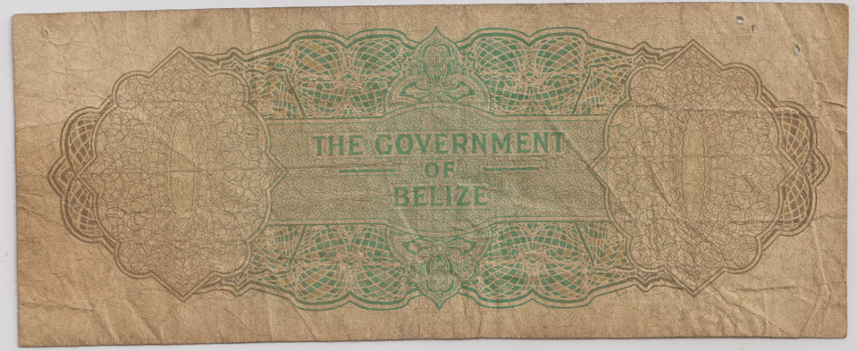 1976 ONE DOLLAR BELIZE BANKNOTE REF-1751 - WORLD BANKNOTES - Cambridgeshire Coins