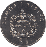 1976 ONE DOLLAR SAMOA OLYMPIC GAMES - WORLD - Cambridgeshire Coins