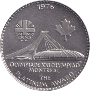 1976 PLATINUM OLYMPIADE XXI MONTREAL THE PLATINUM AWARD - PLATINUM COINS - Cambridgeshire Coins