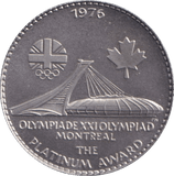 1976 PLATINUM OLYMPIADE XXI MONTREAL THE PLATINUM AWARD - PLATINUM COINS - Cambridgeshire Coins