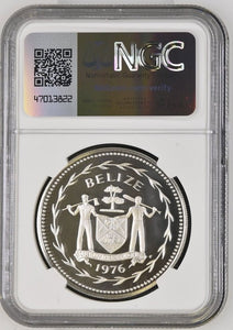 1976 SILVER $10 BELIZE GREAT CURASSOW ( NGC ) PF 69 ULTRA CAMEO - NGC SILVER COINS - Cambridgeshire Coins