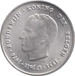 1976 SILVER 250 FRANC BELGIUM - SILVER WORLD COINS - Cambridgeshire Coins