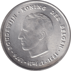 1976 SILVER 250 FRANC BELGIUM - SILVER WORLD COINS - Cambridgeshire Coins