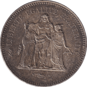 1976 SILVER 50 FRANC FRANCE - SILVER WORLD COINS - Cambridgeshire Coins