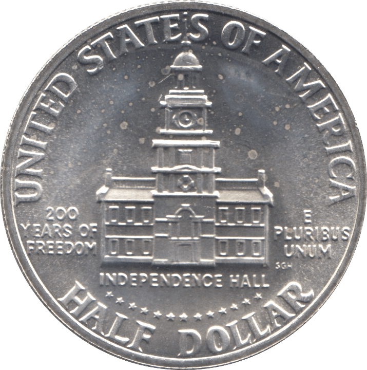 1976 SILVER HALF DOLLAR USA - SILVER WORLD COINS - Cambridgeshire Coins