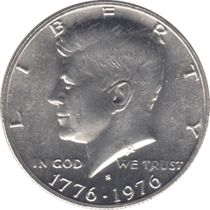 1976 SILVER HALF DOLLAR USA - SILVER WORLD COINS - Cambridgeshire Coins