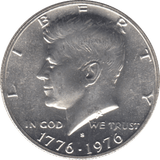 1976 SILVER HALF DOLLAR USA - SILVER WORLD COINS - Cambridgeshire Coins