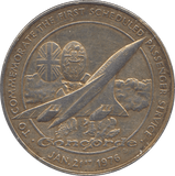 1976 SILVER PROOF CONCORDE FIRST SCHEDULED PASSENGER SERVICE COMMEMORATIVE MEDAL - SILVER WORLD COINS - Cambridgeshire Coins