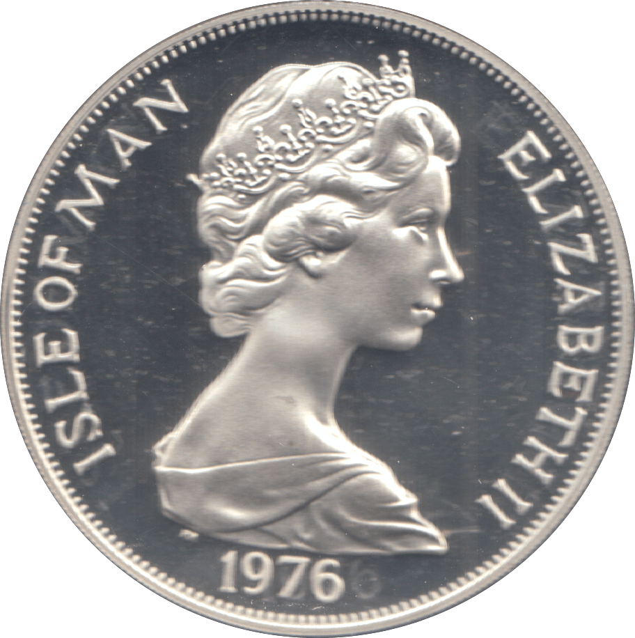 1976 SILVER PROOF ONE CROWN BICENTENARY OF AMERICAN INDEPENDENCE - Silver Proof - Cambridgeshire Coins