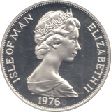 1976 SILVER PROOF ONE CROWN BICENTENARY OF AMERICAN INDEPENDENCE - Silver Proof - Cambridgeshire Coins
