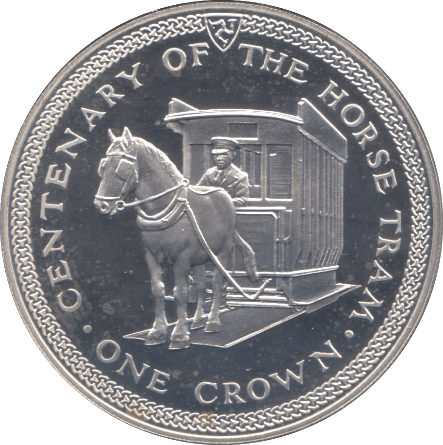1976 SILVER PROOF ONE CROWN ISLE OF MAN - SILVER WORLD COINS - Cambridgeshire Coins