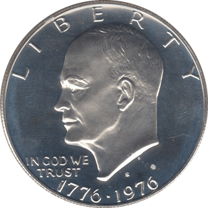 1976 SILVER PROOF ONE DOLLAR USA - SILVER WORLD COINS - Cambridgeshire Coins