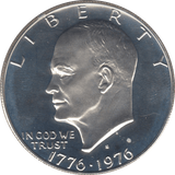 1976 SILVER PROOF ONE DOLLAR USA - SILVER WORLD COINS - Cambridgeshire Coins