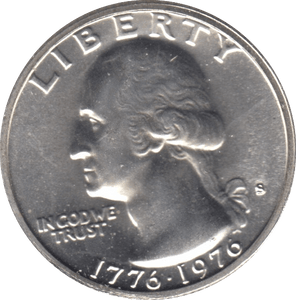 1976 SILVER QUARTER DOLLAR USA - SILVER WORLD COINS - Cambridgeshire Coins