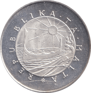 1976 SILVER TWO POUND MALTA - SILVER WORLD COINS - Cambridgeshire Coins
