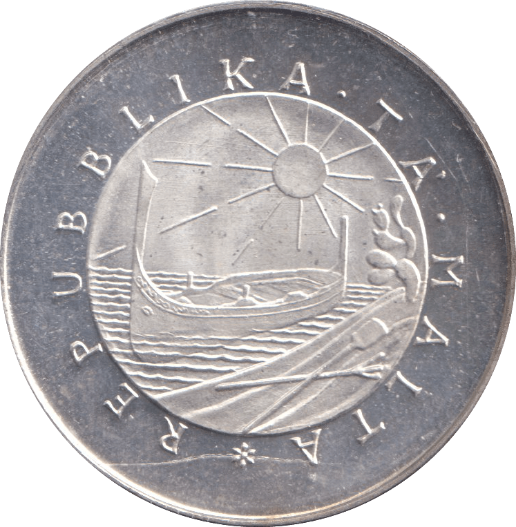1976 SILVER TWO POUND MALTA - SILVER WORLD COINS - Cambridgeshire Coins