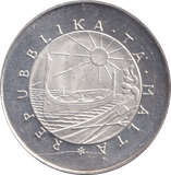 1976 SILVER TWO POUND MALTA - SILVER WORLD COINS - Cambridgeshire Coins