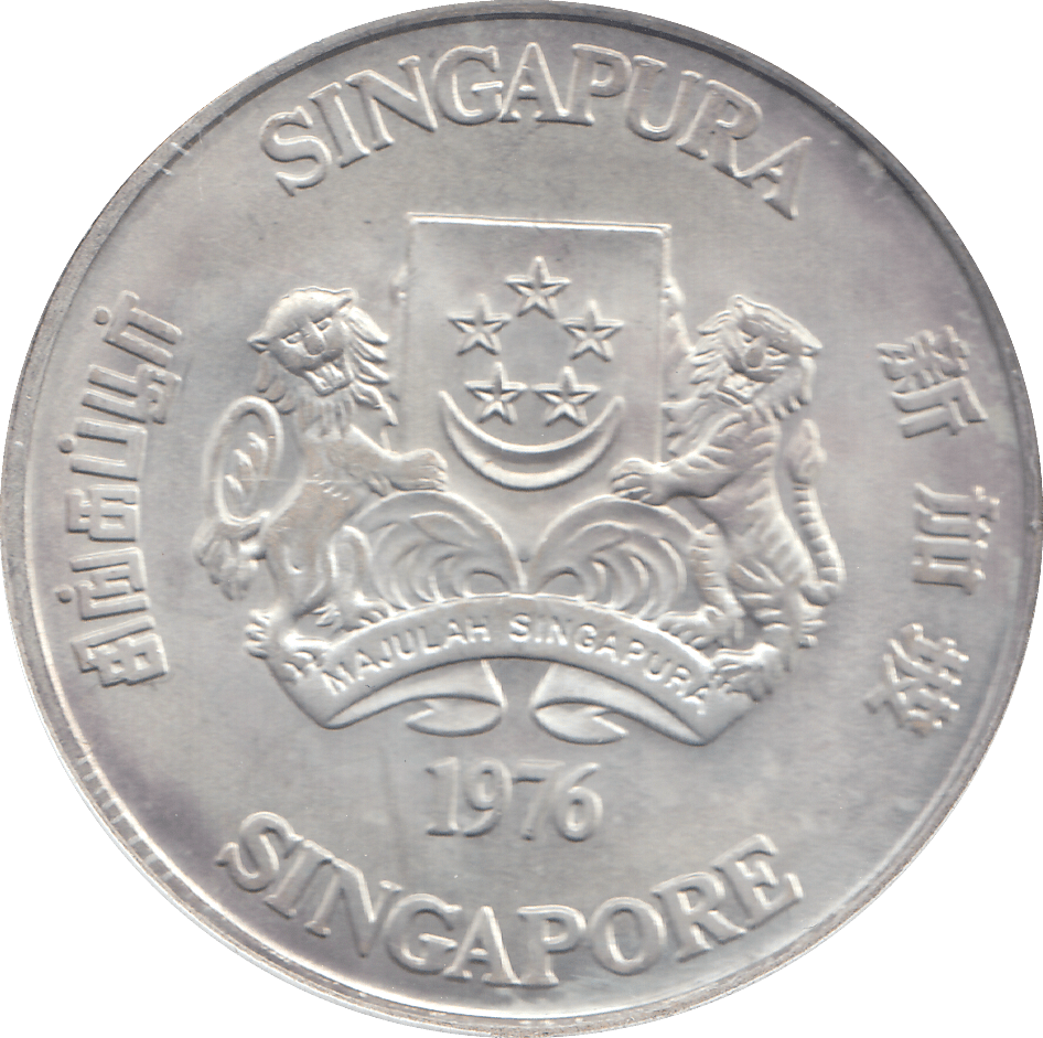 1976 SINGAPORE 10 DOLLARS - WORLD COINS - Cambridgeshire Coins
