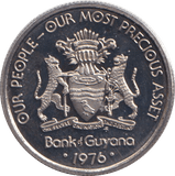 1976 TEN CENTS GUYANA - WORLD COINS - Cambridgeshire Coins