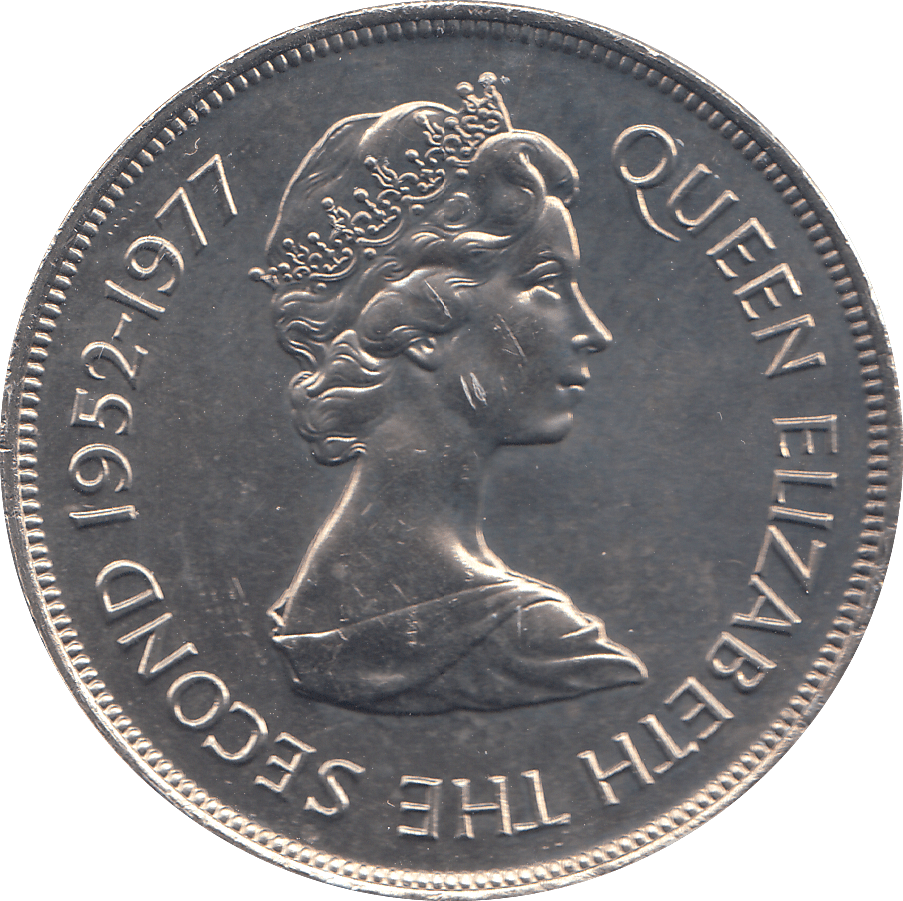 1977 25 PENCE GIBRALTAR - WORLD COINS - Cambridgeshire Coins