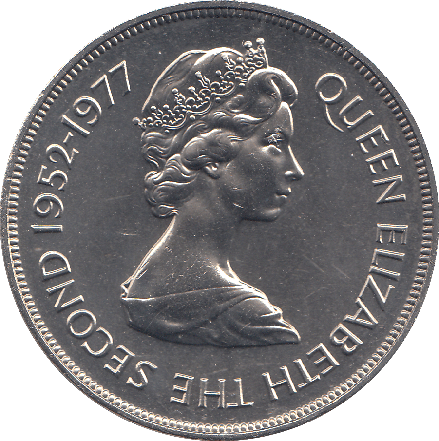 1977 25P BAILIWICK OF GUERNSEY SILVER JUBILEE ( BU ) - WORLD COINS - Cambridgeshire Coins