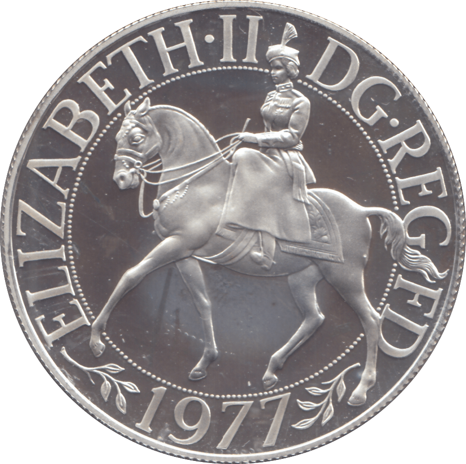 1977 £5 ELIZABETH II JUBILEE SILVER PROOF - £5 Silver Proof - Cambridgeshire Coins