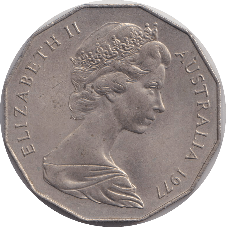 1977 50 CENTS AUSTRALIA - WORLD COINS - Cambridgeshire Coins
