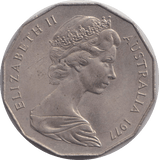 1977 50 CENTS AUSTRALIA - WORLD COINS - Cambridgeshire Coins