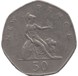 1977 CIRCULATED LARGE 50P BRITANNIA - 50P CIRCULATED - Cambridgeshire Coins