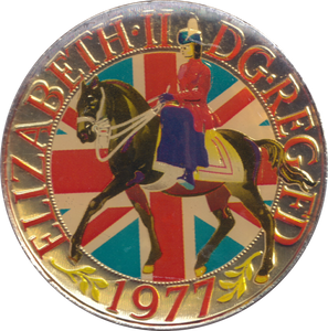 1977 ENAMELLED CROWN ( UNC ) - CROWN - Cambridgeshire Coins