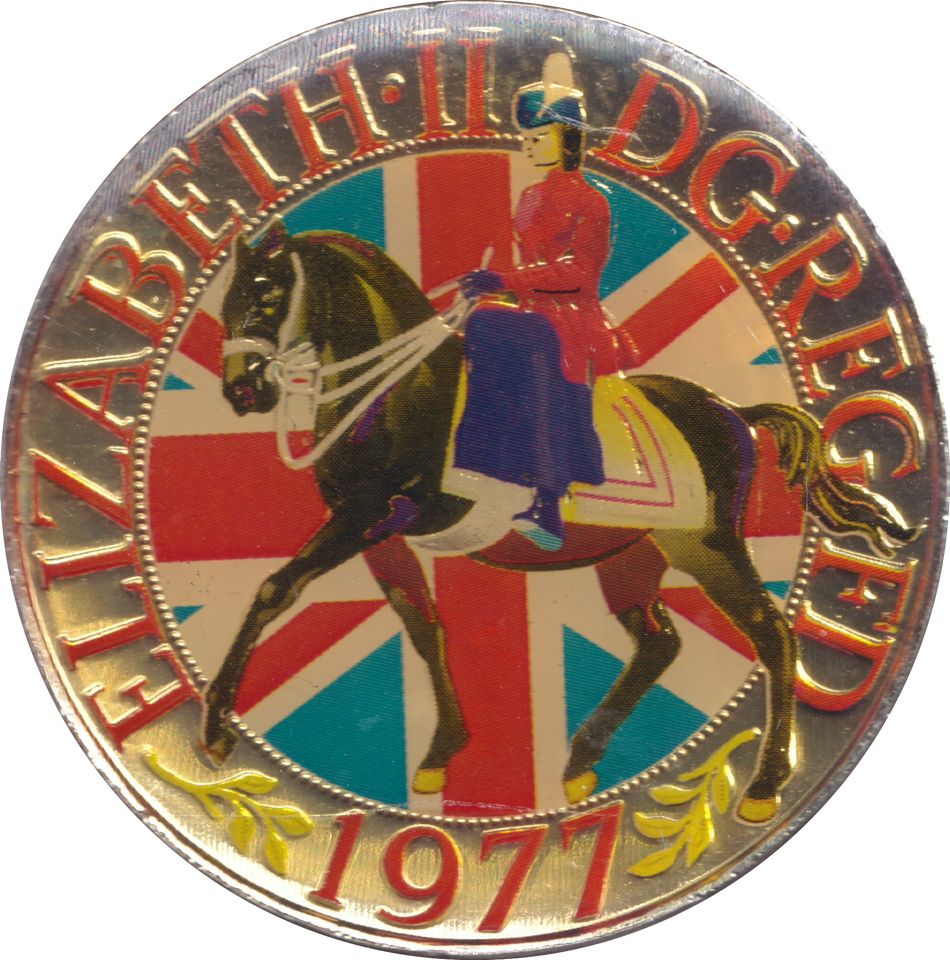 1977 ENAMELLED CROWN ( UNC ) - CROWN - Cambridgeshire Coins