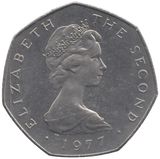 1977 FIFTY PENCE ISLE OF MAN ( BU ) - 50p BU - Cambridgeshire Coins
