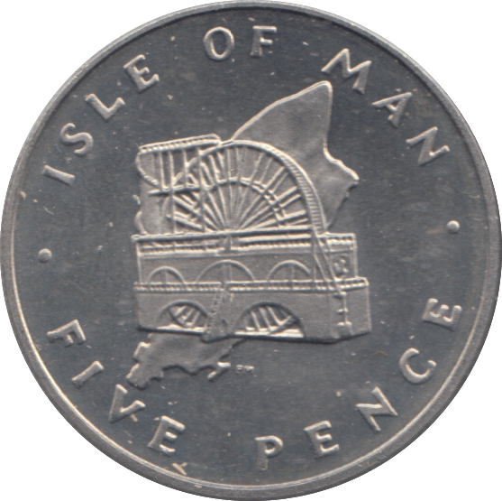 1977 FIVE PENCE ISLE OF MAN ( BU ) - 5p BU - Cambridgeshire Coins