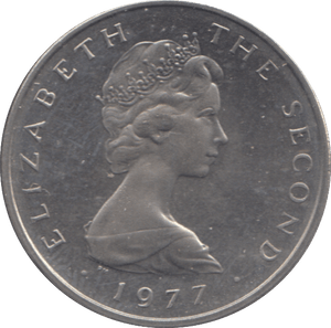 1977 FIVE PENCE ISLE OF MAN ( BU ) - 5p BU - Cambridgeshire Coins