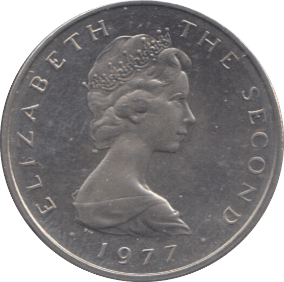 1977 FIVE PENCE ISLE OF MAN ( BU ) - 5p BU - Cambridgeshire Coins
