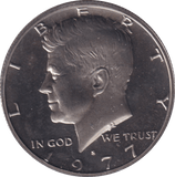 1977 HALF DOLLAR USA - WORLD COINS - Cambridgeshire Coins
