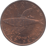 1977 HALF PENNY ISLE OF MAN ( BU ) - Halfpenny - Cambridgeshire Coins