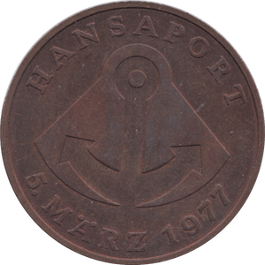 1977 HANSAPORT COIN - WORLD COINS - Cambridgeshire Coins