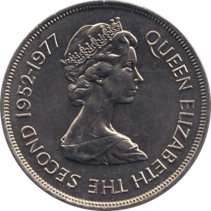 1977 JERSEY TWENTY FIVE PENCE - WORLD COINS - Cambridgeshire Coins